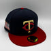 New Era Cap Co. Hats MLB Adult Minnesota Twins USA TC Custom Side Patch 59FIFTY Fitted Hat - Men's