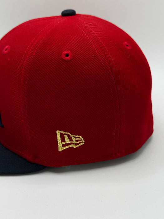 New Era Cap Co. Hats MLB Adult USA Baseball Jersey Script Custom Side Patch 59FIFTY Fitted Hat - Mens