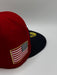 New Era Cap Co. Hats MLB Adult USA Baseball Jersey Script Custom Side Patch 59FIFTY Fitted Hat - Mens