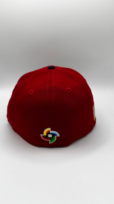 New Era Cap Co. Hats MLB Adult USA Baseball On Field Remix Custom Side Patch 59FIFTY Fitted Hat - Mens