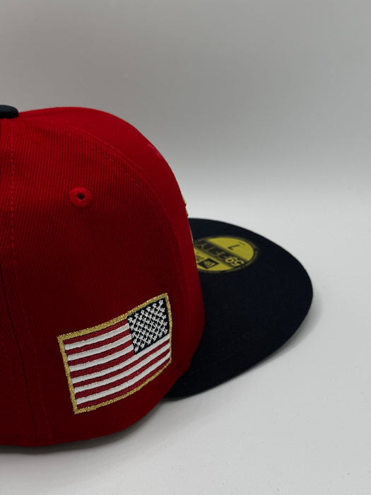 New Era Cap Co. Hats MLB Adult USA Baseball On Field Remix Custom Side Patch 59FIFTY Fitted Hat - Mens