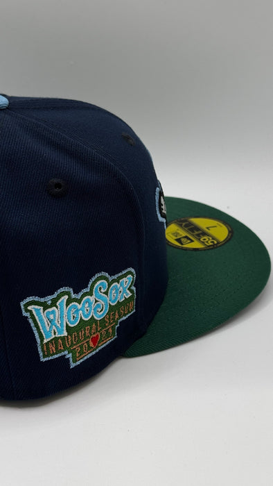 New Era Cap Co. Hats MLB Adult Worcester Woo Sox Little Big Planet Custom Side Patch 59FIFTY Fitted Hat - Men's
