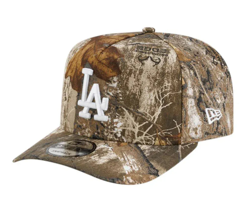 New Era Cap Co. Hats MLB SNAP / Camo Adult Los Angeles Dodgers New Era Real Tree Camo A-Frame 9FIFTY Adjustable Snapback Hat - Men's
