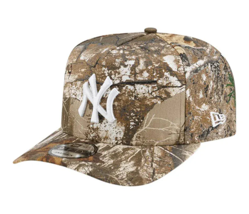 New Era Cap Co. Hats MLB SNAP / Camo Adult New York Yankees New Era Real Tree Camo A-Frame 9FIFTY Adjustable Snapback Hat - Men's