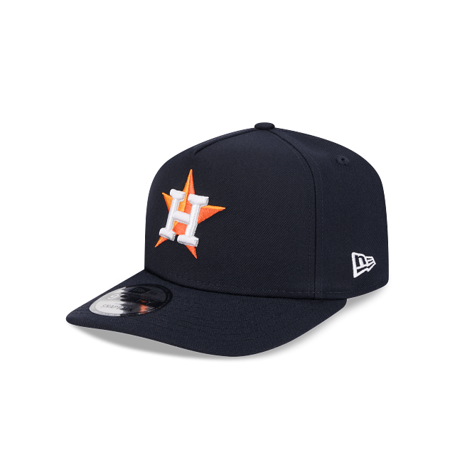 New Era Cap Co. Hats MLB SNAP / Navy Adult Houston Astros New Era Navy Team Poly A-Frame 9FIFTY Adjustable Snapback Hat - Men's