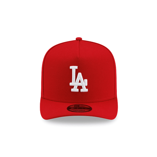 New Era Cap Co. Hats MLB SNAP / Red Adult Los Angeles Dodgers New Era Red/ White Team Poly A-Frame 9FIFTY Adjustable Snapback Hat - Men's