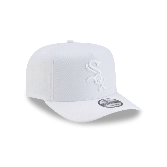 New Era Cap Co. Hats MLB SNAP / White Adult Chicago White Sox New Era All White Poly A-Frame 9FIFTY Adjustable Snapback Hat - Men's