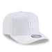 Adult Los Angeles Dodgers New Era All White Poly A-Frame 9FIFTY Adjustable Snapback Hat - Men's