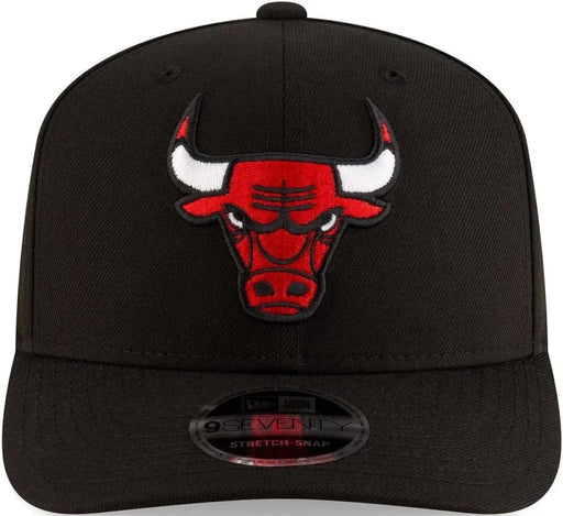 New Era Cap Co. Hats NBA SNAP Adult Chicago Bulls New Era Black Basic 9SEVENTY Stretch-Snapback Hat - Men's