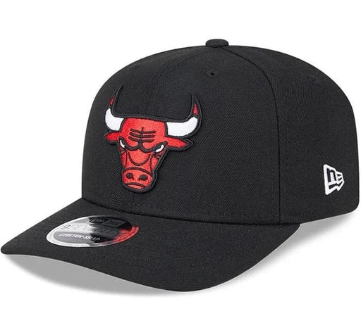 New Era Cap Co. Hats NBA SNAP Adult Chicago Bulls New Era Black Basic 9SEVENTY Stretch-Snapback Hat - Men's