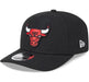 New Era Cap Co. Hats NBA SNAP Adult Chicago Bulls New Era Black Basic 9SEVENTY Stretch-Snapback Hat - Men's
