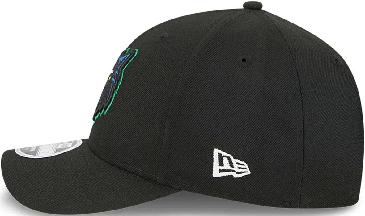 New Era Cap Co. Hats NBA SNAP Adult Minnesota Timberwolves New Era Black Hardwood Classic 9FORTY Fitted Hat - Men's