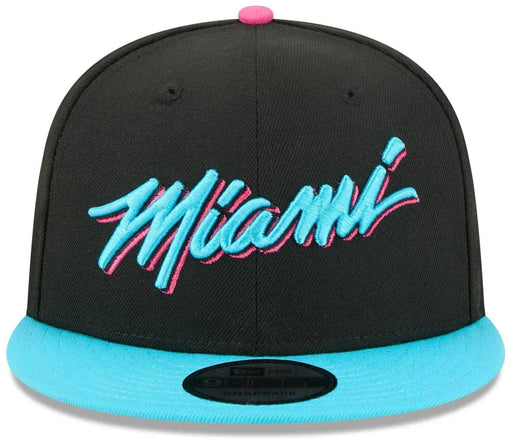 New Era Cap Co. Hats NBA SNAP / Black New Era Miami Heat 2025/26 City Edition Black 9FIFTY Snapback Hat - Men's