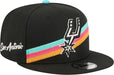 New Era Cap Co. Hats NBA SNAP / Black New Era San Antonio Spurs 2025/26 City Edition Black 9FIFTY Snapback Hat - Men's