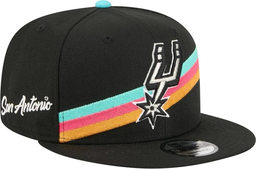 New Era Cap Co. Hats NBA SNAP / Black New Era San Antonio Spurs 2025/26 City Edition Black 9FIFTY Snapback Hat - Men's