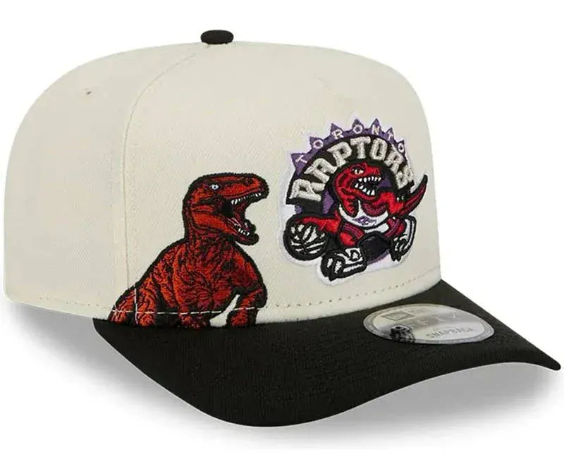New Era Cap Co. Hats NBA SNAP / Chrome Adult Toronto Raptors New Era Chrome Mascot Illustrated A-Frame 9FIFTY Adjustable Snapback Hat - Men's