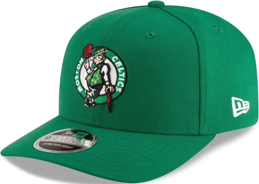 New Era Cap Co. Hats NBA SNAP / Green Adult Boston Celtics New Era Green Basic 9SEVENTY Stretch-Snapback Hat - Men's