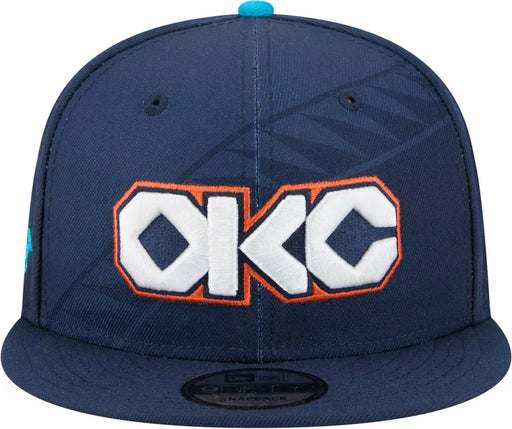 New Era Cap Co. Hats NBA SNAP / Navy New Era Oklahoma City Thunder 2025/26 City Edition Navy 9FIFTY Snapback Hat - Men's