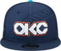New Era Cap Co. Hats NBA SNAP / Navy New Era Oklahoma City Thunder 2025/26 City Edition Navy 9FIFTY Snapback Hat - Men's