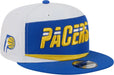 New Era Cap Co. Hats NBA SNAP / White New Era Indiana Pacers 2025/26 City Edition White & Blue 9FIFTY Snapback Hat - Men's