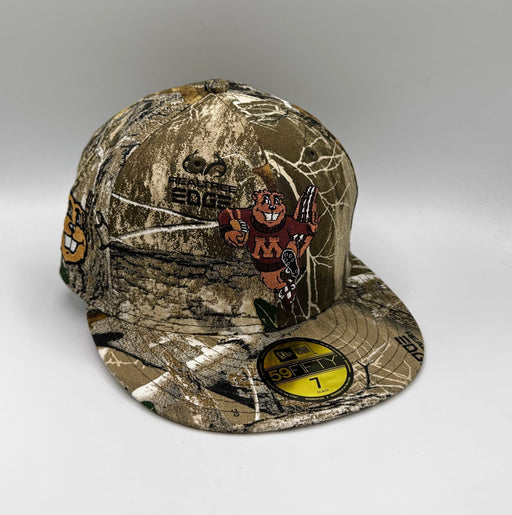 New Era Cap Co. Hats NCAA Adult Minnesota Gophers Real Tree Custom Side Patch 59FIFTY Fitted Hat - Men's