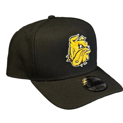 New Era Cap Co. Hats NCAA OSFM / Black Adult Minnesota-Duluth Bulldogs New Era Black A-Frame 9FIFTY Adjustable Snapback Hat - Men's