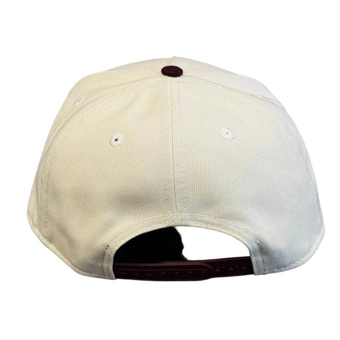 New Era Cap Co. Hats NCAA OSFM / Chrome Adult Minnesota-Duluth Bulldogs New Era Chrome/Maroon A-Frame 9FIFTY Adjustable Snapback Hat - Men's