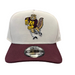 New Era Cap Co. Hats NCAA OSFM / Chrome Adult Minnesota Golden Gopher Hockey New Era Chrome/Maroon A-Frame 9FIFTY Adjustable Snapback Hat - Men's