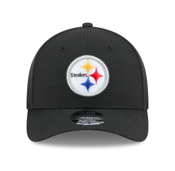 New Era Cap Co. Hats NFL ADJ / Black Youth Pittsburgh Steelers New Era Black 9FORTY M-Crown Adjustable Snapback Hat