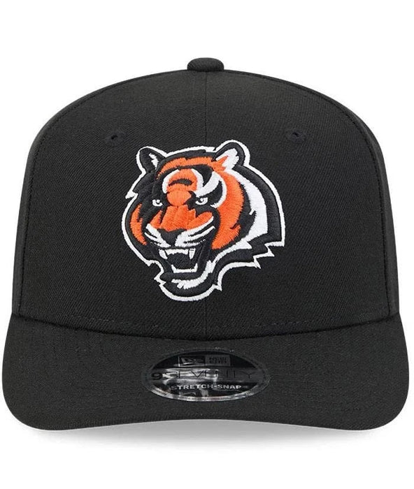 New Era Cap Co. Hats NFL SNAP / Black New Era Black Cincinnati Bengals Tiger Head Basic 9SEVENTY Stretch Snap Hat - Men's