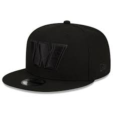 New Era Cap Co. Hats NFL SNAP Washington Commanders Black Out 9fifty snapback