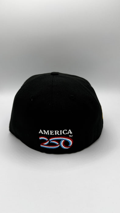 Adult USA Hockey Vintage Custom Side Patch 59FIFTY Fitted Hat - Mens