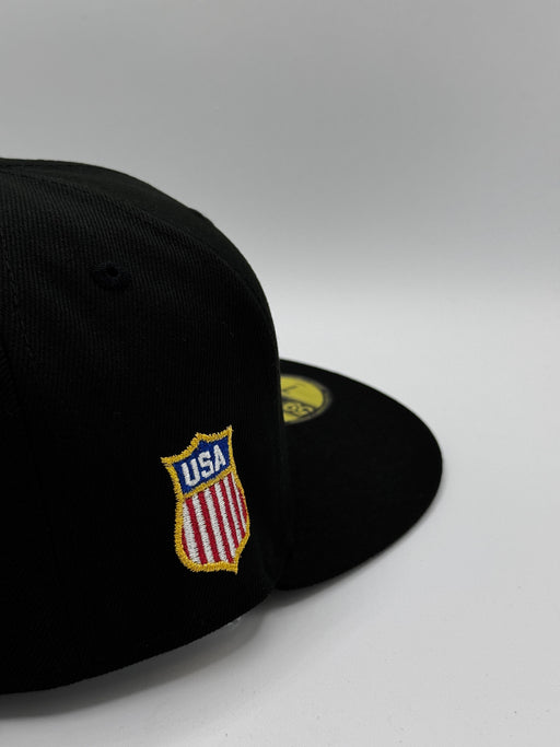Adult USA Hockey Vintage Custom Side Patch 59FIFTY Fitted Hat - Mens