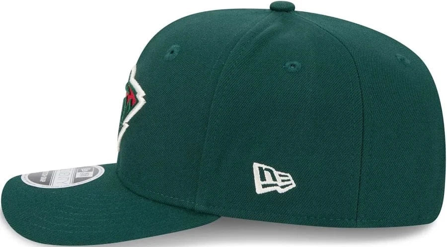 New Era Cap Co. Hats NHL SNAP Adult Minnesota Wild New Era Green Basic 9SEVENTY Stretch-Snapback Hat - Men's