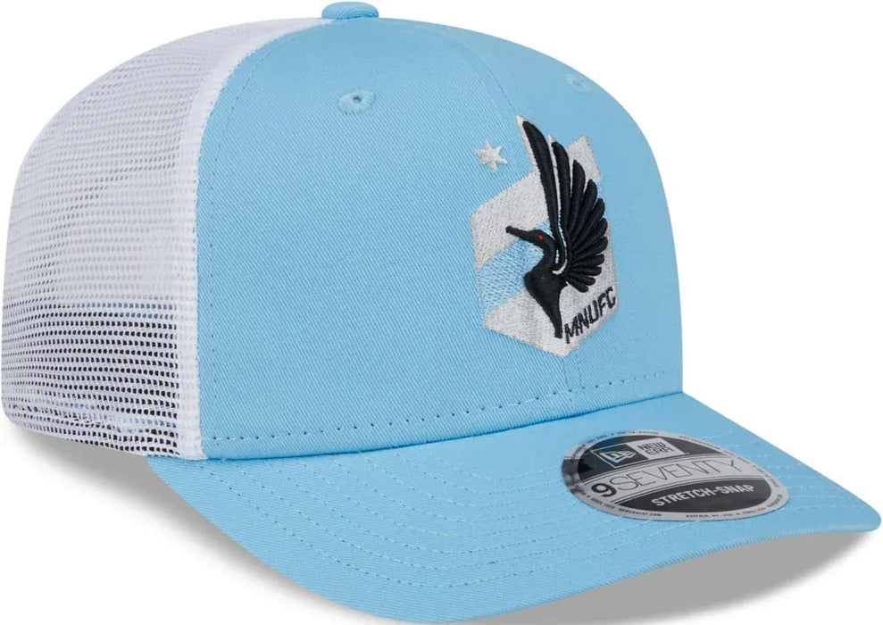 New Era Cap Co. Hats SOCCER SNAP / Lt Blue Adult Minnesota United FC Light Blue New Era 9Seventy Adjustable Trucker Hat - Men's