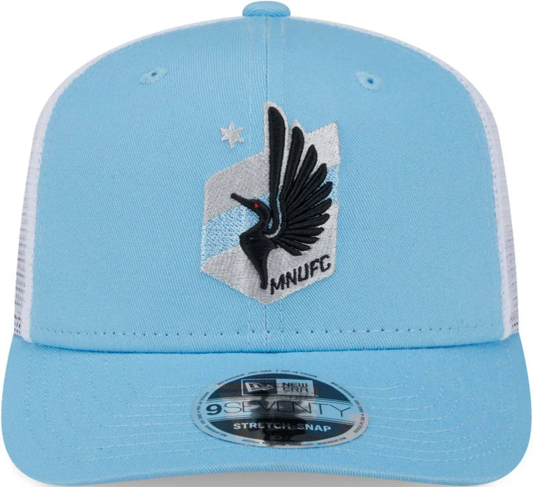 New Era Cap Co. Hats SOCCER SNAP / Lt Blue Adult Minnesota United FC Light Blue New Era 9Seventy Adjustable Trucker Hat - Men's