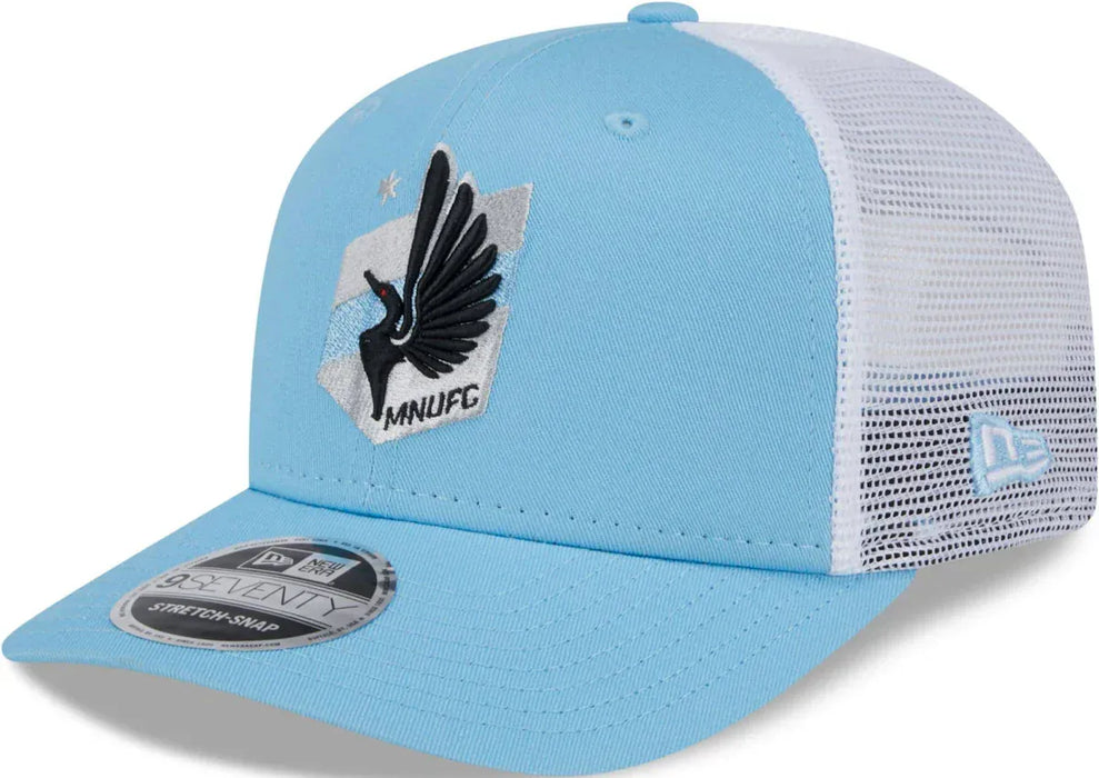 New Era Cap Co. Hats SOCCER SNAP / Lt Blue Adult Minnesota United FC Light Blue New Era 9Seventy Adjustable Trucker Hat - Men's