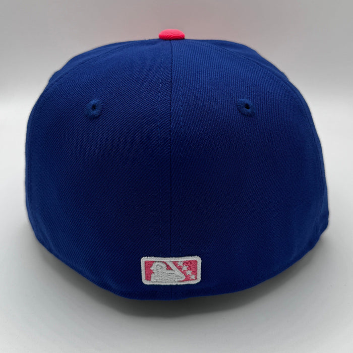 New Era Cap Co. Sized Hats MiLB Adult St. Paul Saints New Era Blue Mudonna Custom Side Patch 59FIFTY Fitted Hat - Men's