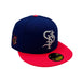 New Era Cap Co. Sized Hats MiLB Adult St. Paul Saints New Era Blue Mudonna Custom Side Patch 59FIFTY Fitted Hat - Men's