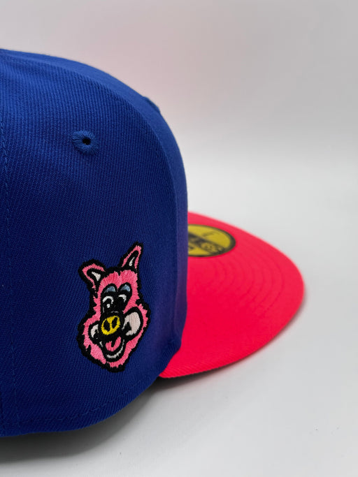 New Era Cap Co. Sized Hats MiLB Adult St. Paul Saints New Era Blue Mudonna Custom Side Patch 59FIFTY Fitted Hat - Men's
