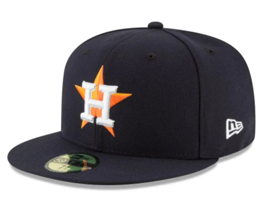 New Era Cap Co. Sized Hats MLB Adult Houston Astros New Era Navy Authentic Collection On Field 59FIFTY Performance Fitted Hat - Men's