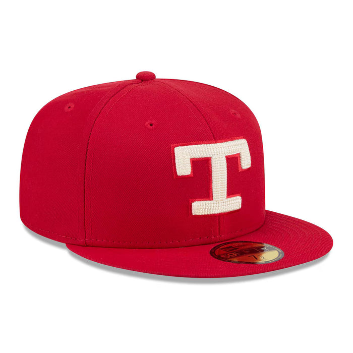 New Era Cap Co. Sized Hats MLB Adult Texas Rangers Red New Era 2026 City Connect 59FIFTY Fitted Hat - Men's