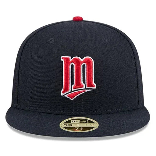 New Era Cap Co. Sized Hats MLB Minnesota Twins Navy 2025 Hall of Fame Weekend Cooperstown Side Patch 59Fifty Hat - Men's