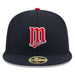 New Era Cap Co. Sized Hats MLB Minnesota Twins Navy 2025 Hall of Fame Weekend Cooperstown Side Patch 59Fifty Hat - Men's