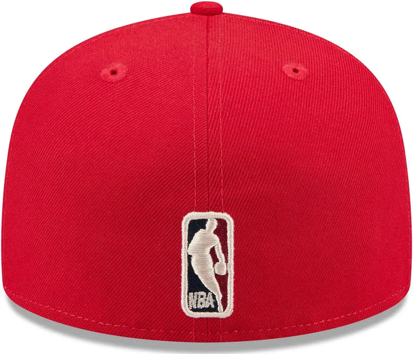 New Era Cap Co. Sized Hats NBA Adult Chicago Bulls Red Hardwood Classic Team Logo 59Fifty Fitted Hat - Men's