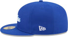 New Era Cap Co. Sized Hats NBA Adult Los Angeles Lakers Blue Hardwood Classic Team Logo 59Fifty Fitted Hat - Men's
