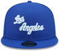 New Era Cap Co. Sized Hats NBA Adult Los Angeles Lakers Blue Hardwood Classic Team Logo 59Fifty Fitted Hat - Men's