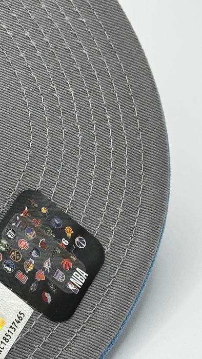 New Era Cap Co. Sized Hats NBA Adult Minneapolis Lakers New Era Black & Blue Custom Side Patch 59FIFTY Fitted Hat - Men's