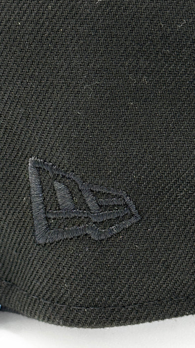 New Era Cap Co. Sized Hats NBA Adult Minneapolis Lakers New Era Black & Blue Custom Side Patch 59FIFTY Fitted Hat - Men's