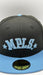 New Era Cap Co. Sized Hats NBA Adult Minneapolis Lakers New Era Black & Blue Custom Side Patch 59FIFTY Fitted Hat - Men's